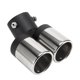 thumbnail image 3 of Exhaust Tip, Double Tube Universal Exhaust Pipe Rustproof For Car Accessories ANGGREK Otros, 3 of 8