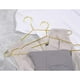thumbnail image 3 of 20 Perchas de Hierro Doradas de 43 cm, Perchas de Metal con Ranura Antideslizante para Traje, Camiseta, Camisa, Chaqueta, Vestido, Pantalones, Robustas y Duraderas, 3 of 5