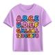 thumbnail image 4 of Blusas y camisas de manga corta con cuello redondo para niños y niñas, camisetas gráficas de manga corta, blusas con estampados bonitos para la temporada escolar., 4 of 9