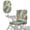 Abstract Brushstroke, variant on Xixirimido Blue Toile Design Mobility Scooter Seat Cover with Elastic Strap Replacement Electric Wheelchair Seat Cover for Elderly Disable Mobility Scooter Accessories(35" x 18")