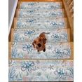 thumbnail image 2 of Stair Treads for Wooden Steps,Coastal Octopus Peel and Stick Stair Treads with Adhesive,Farmhouse Nautical Ocean Conch Coral Non Slip Indoor Stairs Runner Rugs Mats for Elders Dogs 8"x30" 10PCS, 2 of 7