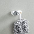 thumbnail image 5 of 2 Pcs 1.85*4.68 Inch Mop Holder Wall Mounted Holder Broom & Mop Grippers Self Adhesive Acrylonitrile Butadiene Styrene No Drilling Super Anti-Slip Broom and Dustpan Hanger Wall Mount Mops Rakes Holder, 5 of 6