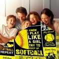 thumbnail image 5 of Softball Blanket Gifts for Girls Women Men Team,Soft Cozy Sport Softball Blankets and Throws Bed Bedding Outdoor,Funny Softball Gifts for Kids Boys Softball Lovers 40X50, 5 of 6