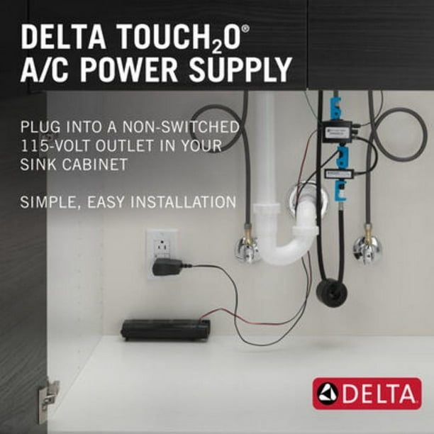 Delta Ep102157 A/C Power Supply For Delta Touch2o Kitchen Faucets