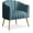 Blue, variant on Yuanmin Oversized Pumpkin Couch Accent Chair, Modern Comfy Velvet Upholstered Barrel Chairs, Luxury Single Sofa Armchair for Living Room, Waiting Room, Office and Vanity, (Yellow)