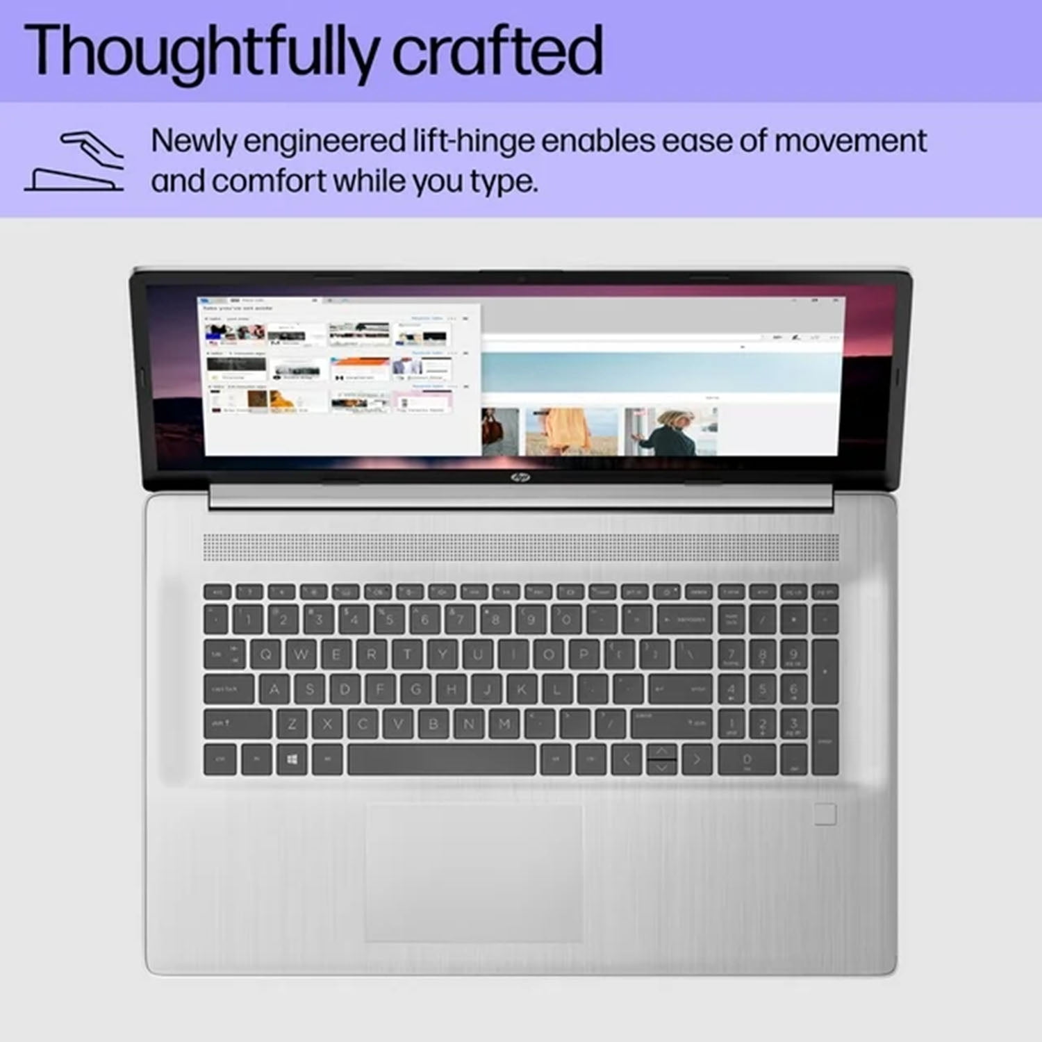 HP 17 17.3" FHD IPS Laptop Computer, Intel Core i3-N305, 16GB RAM, 512GB PCIe SSD, Long Battery Life, Wi-Fi 6, Bt 5.3, HDMI, Windows 11 Home, Natural Silver
