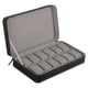 thumbnail image 1 of Caja de Reloj Hugo con Cremallera de 12 Ranuras Estuche de Almacenamiento de Cuero PU, 1 of 10