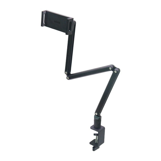 Soporte para tableta, soporte de escritorio, instalación sencilla, base giratoria de 360 grados, soporte para teléfono, plegable para estudio de