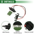 thumbnail image 3 of Resistor del motor del ventilador HVAC Unique Bargains No.7701067951 para Renault Twingo II CN0 2007-2011, 3 of 6