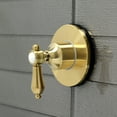 thumbnail image 3 of Kingston Brass KS3037BAL Heirloom 3-Way Diverter Valve with Trim Kit, Brushed Brass, 3 of 4