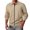Khaki, variant on Vintage Men's Casual Jacket Men's Casual Jacquard Lapel Cardigan Coat Long Sleeve Spring Fashion Outerwear Jacket