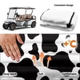 thumbnail image 6 of XYZCANDO Cow Print Terry Cloth Golf Cart Seat Cover - 4 Storage Pockets, Non-Slip Universal Fit for 2-Seat Golf Carts, 6 of 9