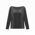 thumbnail image 4 of Roncen Chandails en Molleton en Velours pour Femmes Col Rond Manches Longues Décontracté Chandail Doux Chaud Hauts en Velours Hiver Printemps, 4 of 6