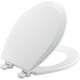 thumbnail image 1 of Asiento de inodoro Bemis 500EC 390 redondo de algodón blanco, fácil de limpiar, 1 of 6