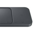 thumbnail image 3 of Samsung 15W Super Fast Wireless Charger DUO Pad with Travel Adapter - Dark Gray - 2 in 1 Stand for Galaxy S22 Ultra, Android Phones, Galaxy Buds, Galaxy Watch, 3 of 5