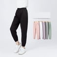 thumbnail image 6 of XXWXYD Girls Wide Leg Athletic Pants Lightweight Harem Pants Summer Elastic High Waist Loose Sports Jogger Sweat Pants Summer Lightweight Trousers, 6 of 9
