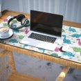 thumbnail image 3 of Long Mouse Pads for Desk,White Cartoon Dinosaurs Desk Mats on Top Of Desks, Desk Mouse Pad Extra Large with 3mm Non-Slip Base and Stitched Edge for Gaming,Office,Work,Home 35.4"x15.7", 3 of 6