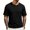 Black, variant on Men's Ribbed Henley T Shirt 2026 Short Sleeve Slim Fit Soft Stretch Casual Daily Wear Fashion Tee Tops Black 3XL
