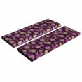 thumbnail image 1 of Thistle Bench Cushion Set of 2, Graphic Background with Vibrant Colored Scottish Thistles Pattern, Standard Size Foam Pad and Decorative Cover, Yellow Green and Purple, by Ambesonne, 1 of 4