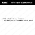 thumbnail image 2 of MAX Advanced Brakes - Front Brake Kit For 2019-2023 Subaru Forester| Carbon Ceramic Brake Pad and Rotor Kit| Daily Driving OE Replacement Brake Rotors, 2 of 9