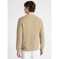 thumbnail image 4 of Free Assembly Men's Classic Cable Knit Sweater, Sizes XS-3XL, 4 of 6