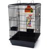 Penn-Plax Starter Cage Kit with Accessories For Birds, Black - Small 27.8 in