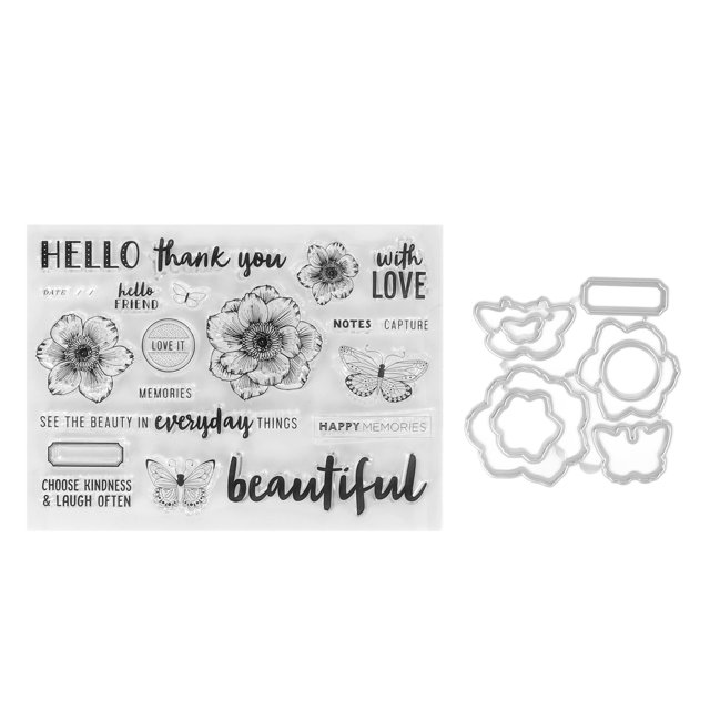 Juego de sellos, kit de sellos transparentes, sellos de relieve únicos para manualidades, muy recomendable