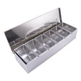 thumbnail image 3 of Stainless Steel Seasoning Box Restaurant Chef Seasoning Box with Lid Storage Box Household Seasoning Tank, 3 of 8