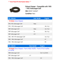thumbnail image 2 of Exhaust Hanger - Compatible with 1985 - 1992 Volkswagen Golf 1986 1987 1988 1989 1990 1991, 2 of 2