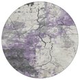 thumbnail image 2 of Addison Rugs Chantille Indoor/Outdoor Transitional Abstract Lavender Machine Washable Round Rug, 8' x 8', 2 of 8
