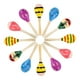 thumbnail image 4 of 12 mini maracas de madera coloridas con forma de martillo de arena, juguetes educativos para conciertos, festivales, karaoke, fiestas y espectáculos., 4 of 9