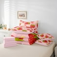 thumbnail image 6 of Castle Fairy Children Teens Flower Strawberry 7-Piece Twin Bedding Sets,Polka Dots Bedding Comforter Set,Cartoon Fruit Breathable Sheet Sets,Luxury Bedroom Decor, 6 of 8