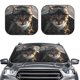 thumbnail image 2 of Balery Pilot Cat In Vintage Plane Parasol para parabrisas de coche de 2 piezas | Parasol plegable para parabrisas delantero de coche para la mayoría de sedanes-Medium, 2 of 6