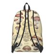thumbnail image 3 of Mushroom and Leaf Beige Pattern Backpack for School, Cute School Bag with Adjustable Shoulder Straps and Padded Back, 15.7"x11.8"x5.5", 3 of 5