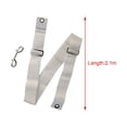 thumbnail image 2 of Tennis Strap Hook Tennis Net Straps White Sun Resistant Portable Tennis Professional Center Strap Tennis Net Strap for Gym Sports Training, 2 of 8