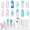Blue Velvet Reverie, variant on modelones 32 PCS Gel Nail Polish Set, 28 Colors Spring Summer Rainbow Gel Polish with No Wipe Base Coat, Glitter & Glossy & Matte Top Coat Soak Off LED Nail Art Kit Salon at Home