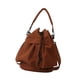 thumbnail image 2 of Bolso bandolera con cordón para mujer, gran capacidad, almacenamiento, ligero, con gancho extraíble. Marrón, 2 of 9