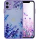 thumbnail image 2 of Compatible con iPhone 11, bonita funda protectora para teléfono para mujeres y niñas, suave, morada, mate, rígida, con parte trasera de PC con diseño floral estético para iPhone 11, lavanda morada Ormromra WMZY-451, 2 of 5