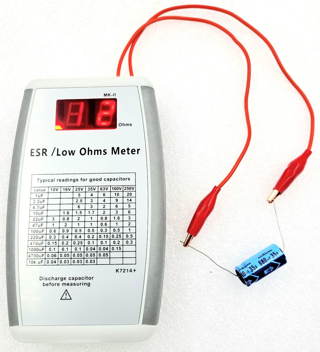 Low Cost ESR/Low Ohms Meter