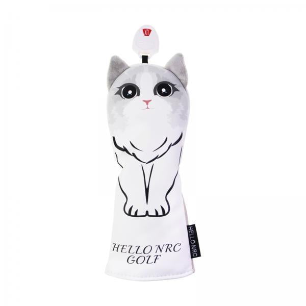 2x UT Gorros para golf de gato Cubierta de Conductor Cubierta de Cuello shamjiam Cubierta de la cabeza del palo de golf