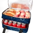 thumbnail image 5 of Constellation Double Layered Insulated Lunch Bag with Two Compartments, Large Capacity, Handheld Portable, 7.1x11.4x16.1 Inches, 5 of 6