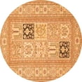 thumbnail image 1 of Ahgly Company Indoor Round Persian Orange Traditional Area Rugs, 6' Round, 1 of 1
