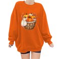 thumbnail image 1 of 2023 Chandail en Molleton de Mode pour Femmes 50 % de Rabais Liquidation Mode Imprimé Blouse Ample à Manches Longues Col Rond Chandail Décontracté, 1 of 4
