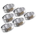 thumbnail image 3 of 6 piezas anillo de dedo vintage anillo de metal joyería suerte anillo de dedos para hombres, 3 of 5
