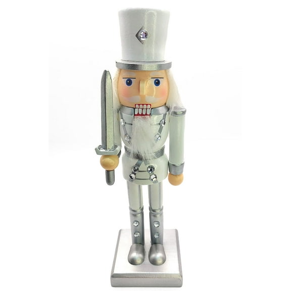 Christmas Nutcracker the Swordsman. Wizardi Classic Wooden Festive Decoration F07M14-34-N01364A