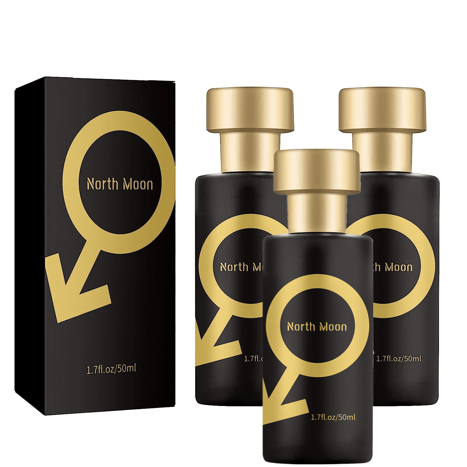 Luring Her Perfume for Men Golden Cologne for Men Attract Women(3PCS