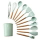 thumbnail image 3 of Kit de utensilios de cocina de silicona y madera con tarro de almacenamiento, juego de utensilios de cocina de silicona TUNC Sencillez, 3 of 5