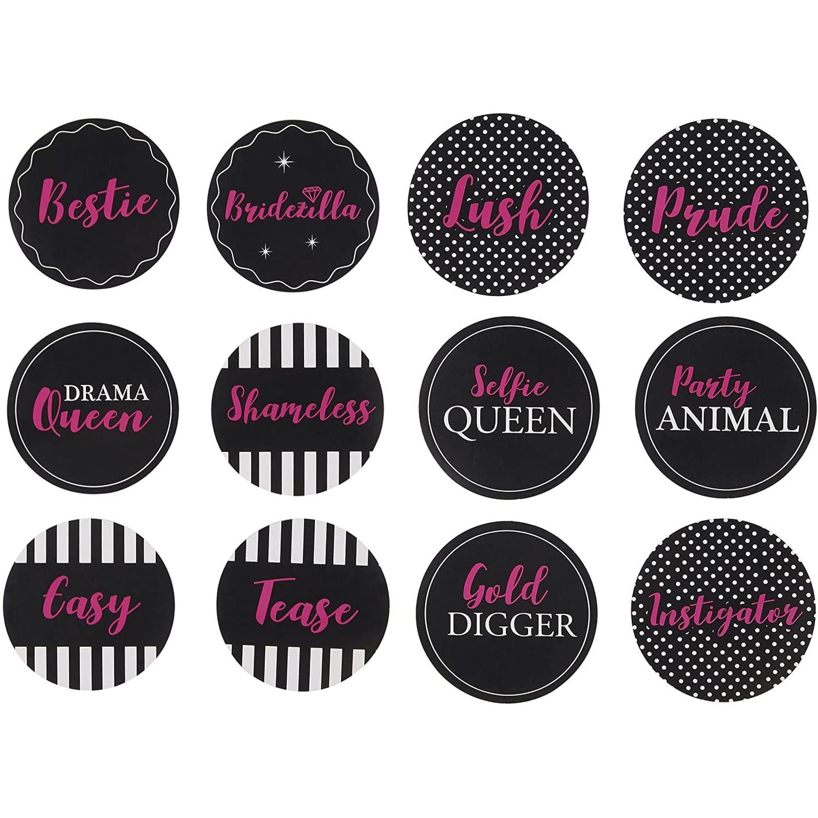 Name Tags for Bachelorette Party - 48-Pack Party Name ...