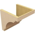 thumbnail image 5 of 11"W x 11"D x 11"H Wide Pescadero Rough Cedar Woodgrain TimberThane Corbel, Primed Tan, 5 of 6