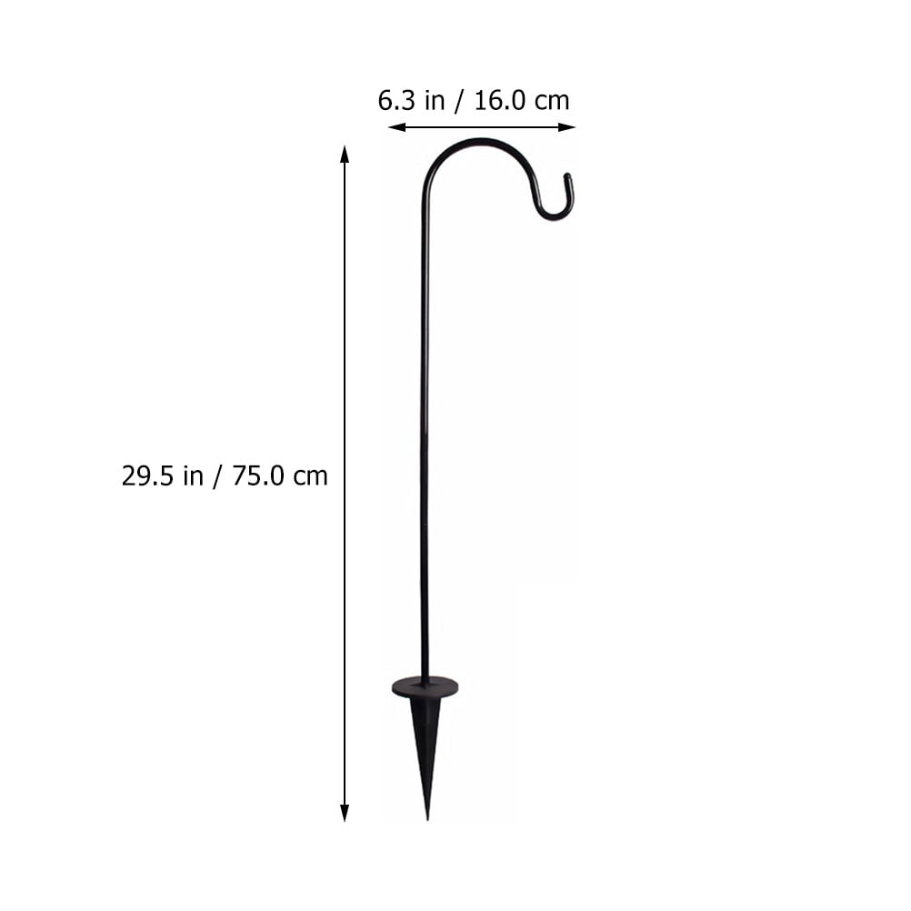 3Pcs Shepherd Hooks Outdoor Hanging Hooks Garden Iron Hook Practical